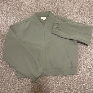 LOFT Olive Green Zip-Up Jacket